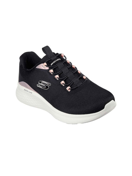 Overlay Mesh Sport Shoes Running Black