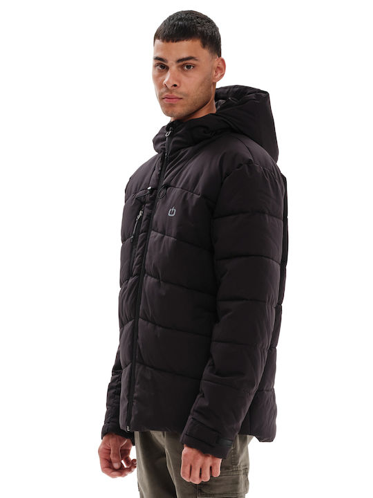 Winter Jacket Puffer Waterproof and Windproof Black