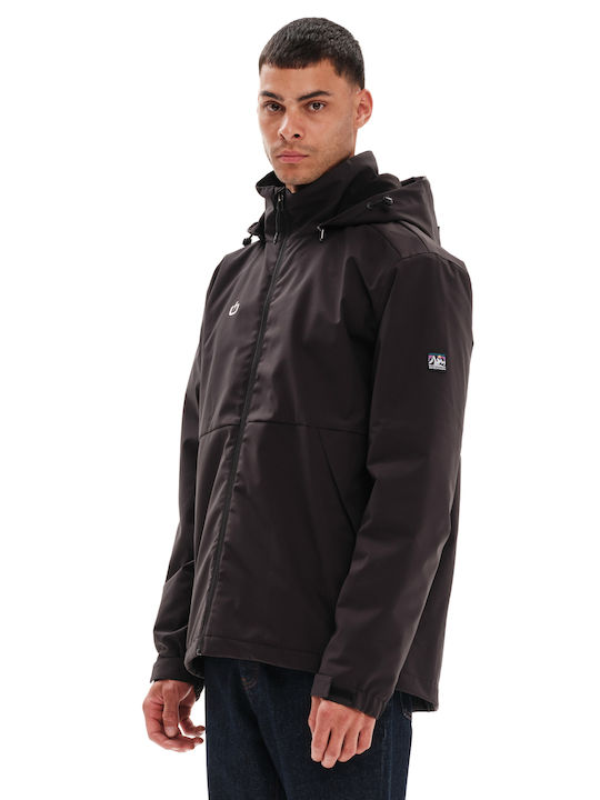 Emerson Herren Winter Jacke Lässig Schwarz