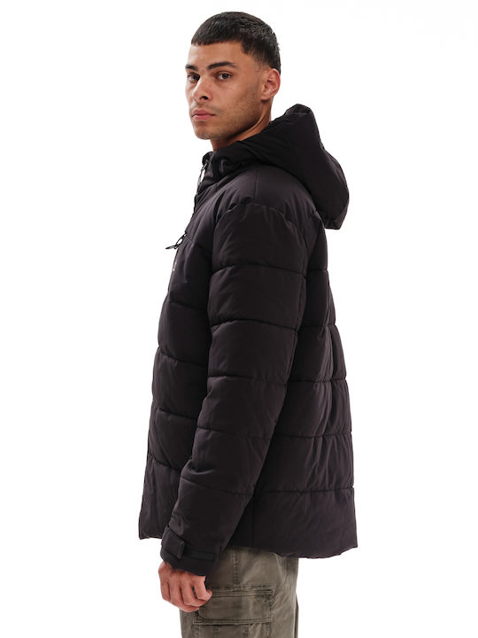 Winter Jacket Puffer Waterproof and Windproof Black