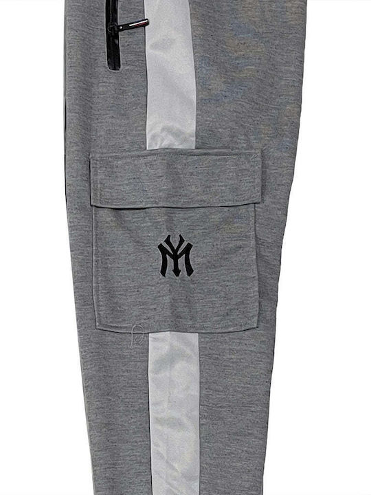 Ustyle Men's Sweatpants with Rubber Gray