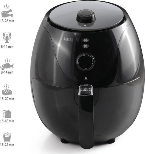 Muhler Friteuză cu aer 2.6lt Negru MFX-269X