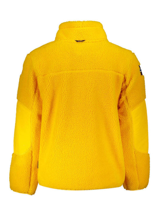 Napapijri Men's Sweatshirt Jacket with Hood Yellow