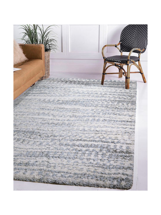 Saray Home Moroccan Thom Abstract Rug Rectangular Shaggy Blue