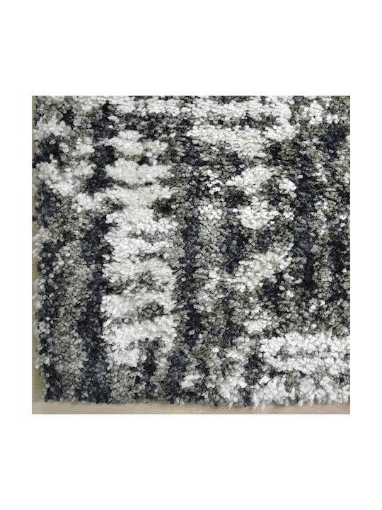 Saray Home Moroccan Thom Abstract Rug Rectangular Shaggy Grey