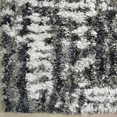 Saray Home Moroccan Thom Abstract Χαλί Ορθογώνιο Shaggy Γκρι 160x230cm