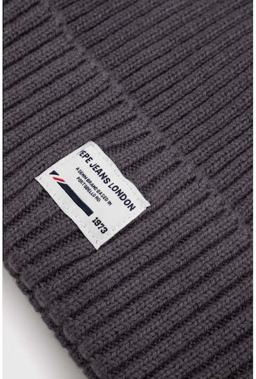 Griffin Thunder Beanie Beanie Knitted in Gray color