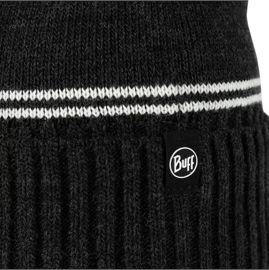 Beanie Unisex Σκούφος Πλεκτός σε Μαύρο χρώμα