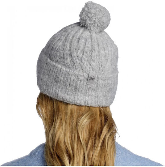 Beanie Unisex Σκούφος Πλεκτός σε Γκρι χρώμα