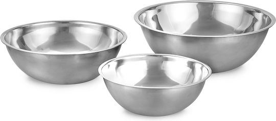 Luigi Ferrero Stainless Steel Mixing Bowl Capacity 2.1lt with Diameter 24cm and Height 7.8cm.