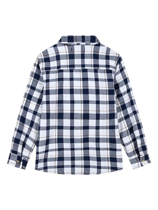 Energiers Kids Checked Shirt Blue