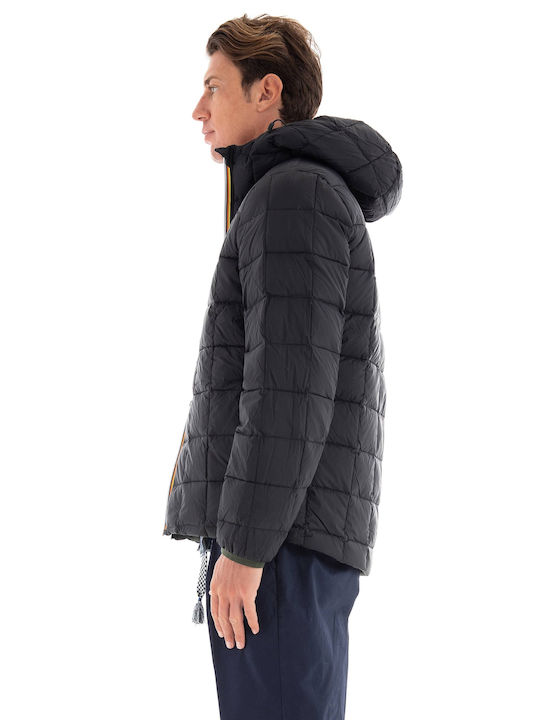 K-Way Herren Winter Jacke Lässig Grün