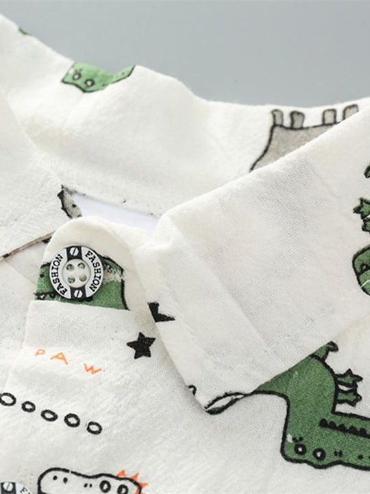 Kids' Set with Shorts Summer 2pcs White