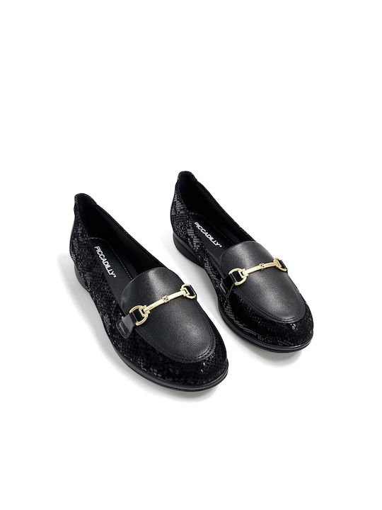 Piccadilly Women's Moccasins in Black Color