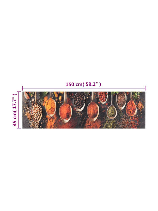 vidaXL Spoon Spices Kitchen Mat Runner Colorful 45x150εκ.