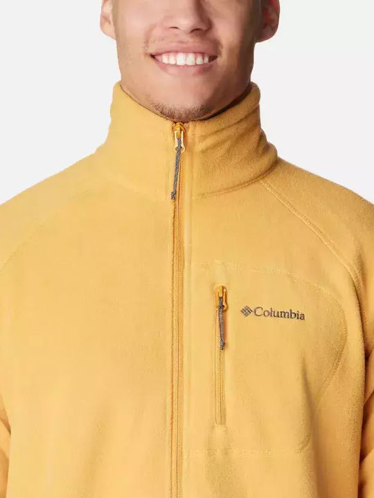 Ανδρική Ζακέτα Fleece Κίτρινη