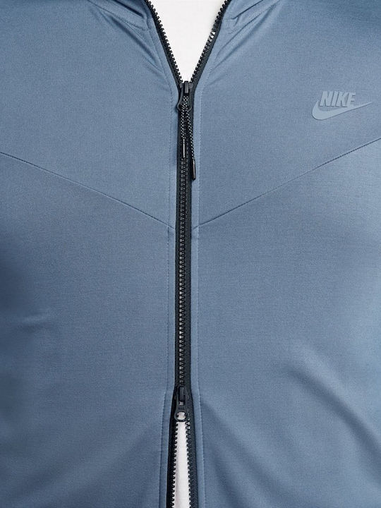Sportswear Tech Fleece Ζακέτα με Κουκούλα Μπλε