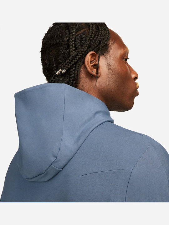 Sportswear Tech Fleece Ζακέτα με Κουκούλα Μπλε