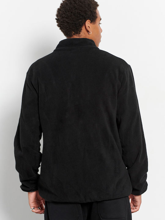 Herren Fleecejacke Schwarz