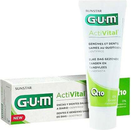 GUM 6050 Activital Q10 Οδοντόκρεμα κατά της Πλάκας 75ml