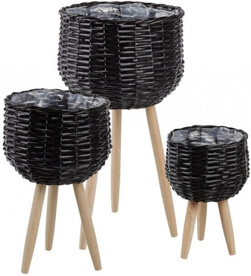 Bizzotto Blumentopfständer Schwarz
