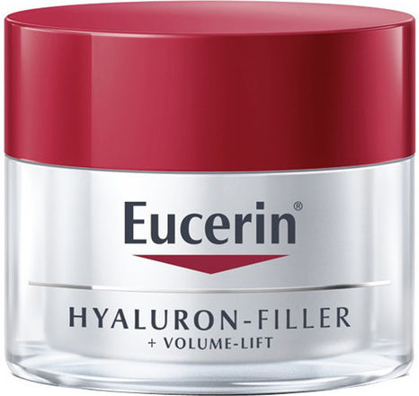 Eucerin Filler + Volume Lift Cremă Hidratantă și Anti-îmbătrânire pentru Față de Zi cu Factor de Protecție Solară (SPF15) cu Acid Hialuronic 50ml