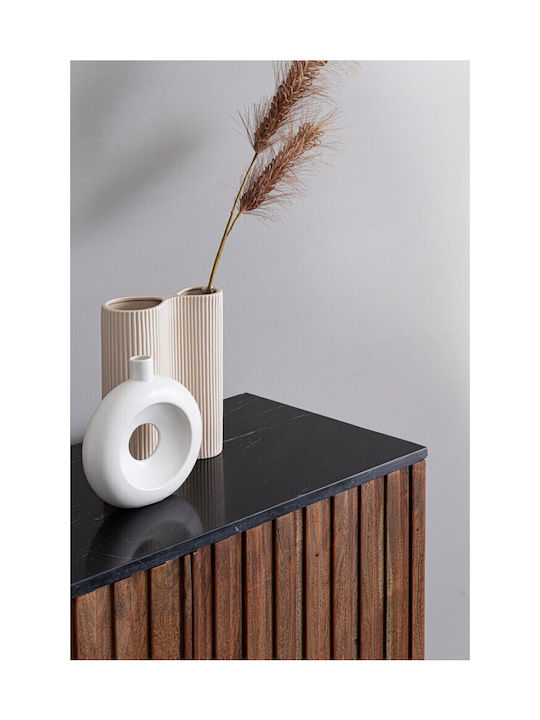 Bizzotto Decorative Vase Elsy White 18x5.8x20cm