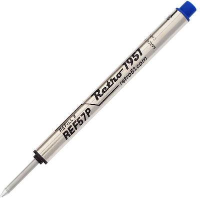 Retro 51 Replacement Ink for Ballpoint in Blue color 3pcs