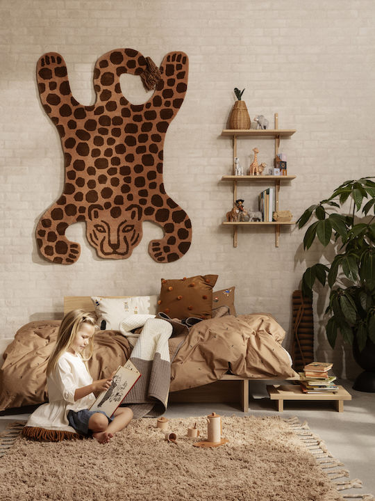 Ferm Living Καλάθι Αποθήκευσης Rattan με Καπάκι Μπεζ 19x19x30cm