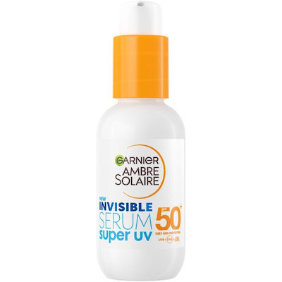 Garnier Ambre Solaire Super UV Invisible Serum Αντηλιακή Λοσιόν Προσώπου SPF50 30ml