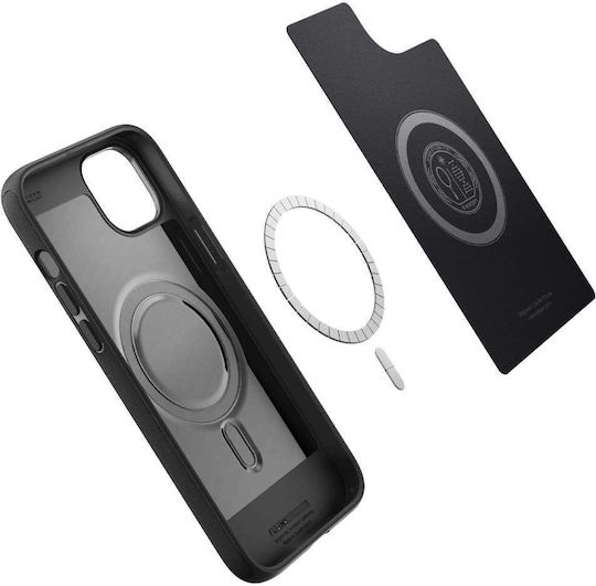 Spigen Mag Armor MagFit Back Cover Σιλικόνης Matte Black (iPhone 15 Pro)