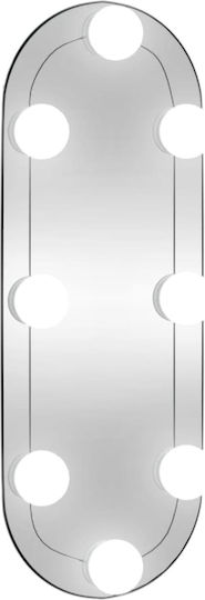 vidaXL 3189158 Καθρέπτης Οβάλ Ασημί & LED Φωτισμό 40x15cm vidaXL 3189158 Καθρέπτης Οβάλ Ασημί & LED Φωτισμό 40x15cm