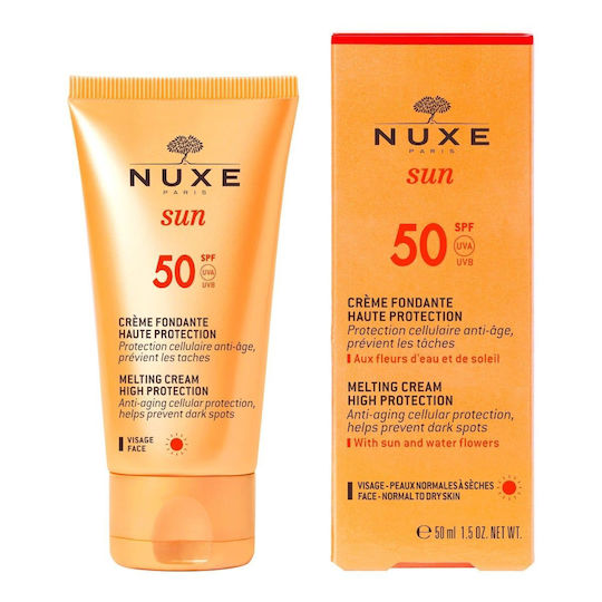 Nuxe Sun Delicious Cremă Solară Waterproof Pentru Față SPF50 50ml