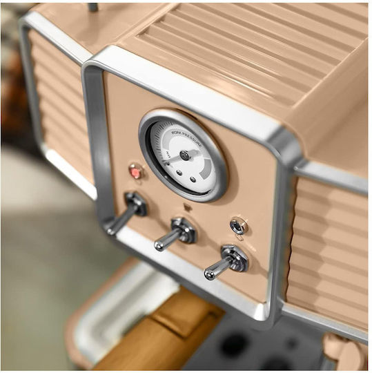 Cecotec Power Espresso 20 Tradizionale Espresso Coffee Machine 1350W Pressure 20bar Beige 01585