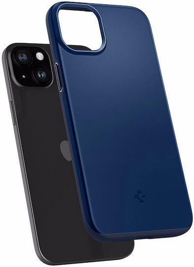 Spigen Thin Fit Back Cover Plastic / Silicone 0.6mm Navy Blue (iPhone 15)
