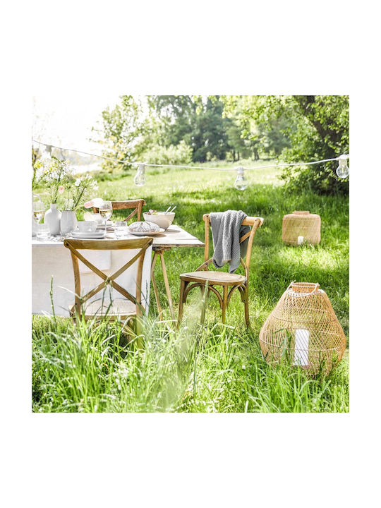 Butlers Φαναράκι Rattan Καφέ 29x29x29εκ.