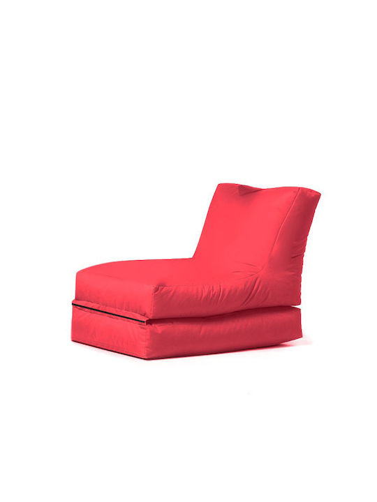 Πουφ Κρεβάτι Αδιάβροχο Siesta Κόκκινο 55x40x180cm