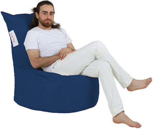 Bean Bag Chair Waterproof Balina Blue 95x40x70cm