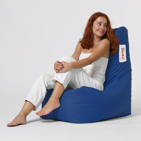 Πουφ Sessel Diamond Blue 60x90x35cm
