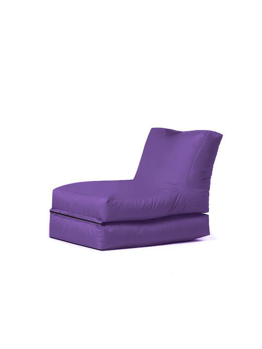 Πουφ Πολυθρόνα Αδιάβροχη Siesta Μοβ 55x40x180cm