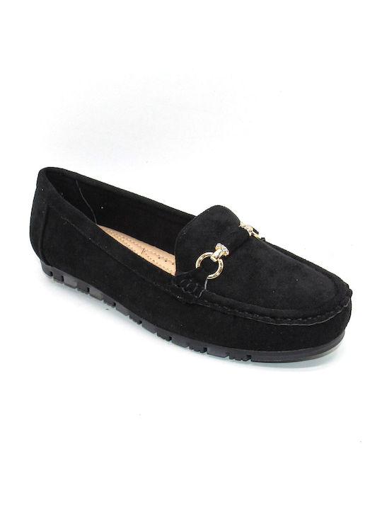 Super Mode Damen Loafers in Schwarz Farbe