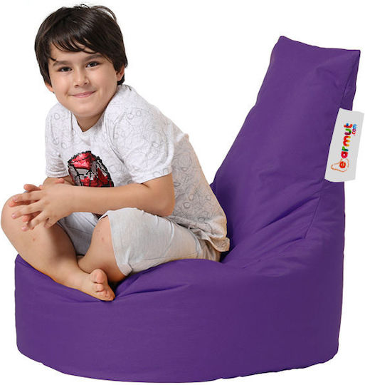 Πουφ Sessel Baton Purple 70x70x35cm