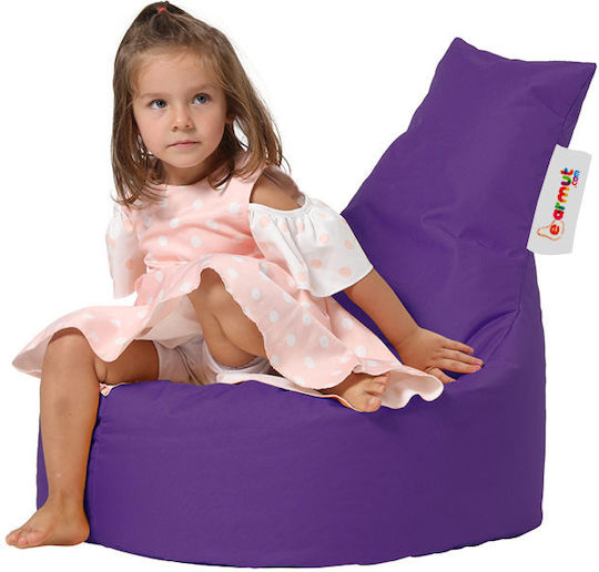 Πουφ Sessel Baton Purple 70x70x35cm