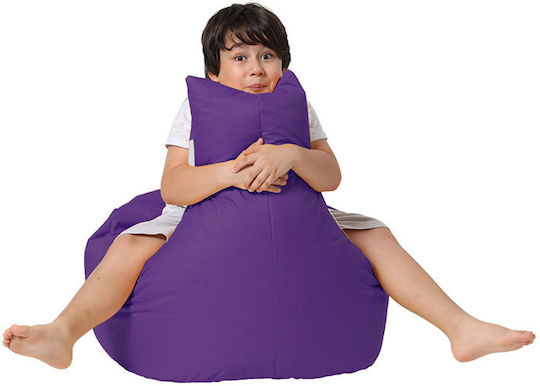 Πουφ Sessel Baton Purple 70x70x35cm