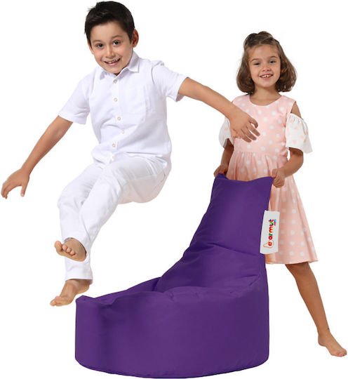 Πουφ Sessel Baton Purple 70x70x35cm