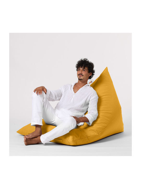 Πουφ Bett Pyramid Yellow 145x90cm