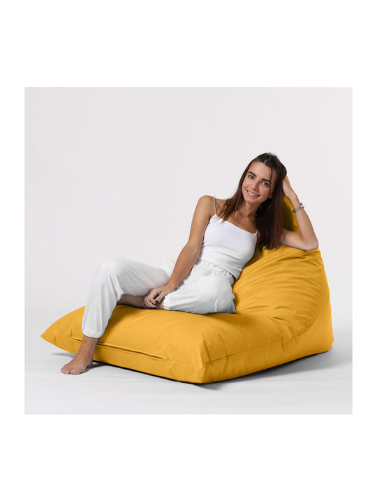 Πουφ Bett Pyramid Yellow 145x90cm
