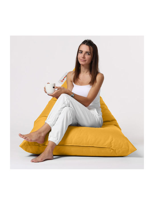 Πουφ Bett Pyramid Yellow 145x90cm