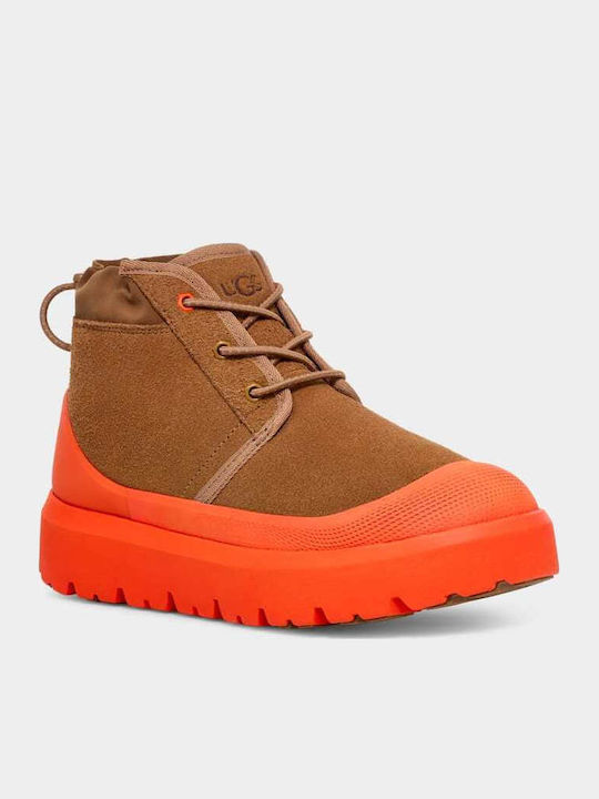Orange Chelsea Boots Waterproof