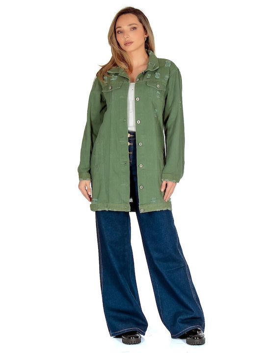 Γυναικείο Overshirt Χακί